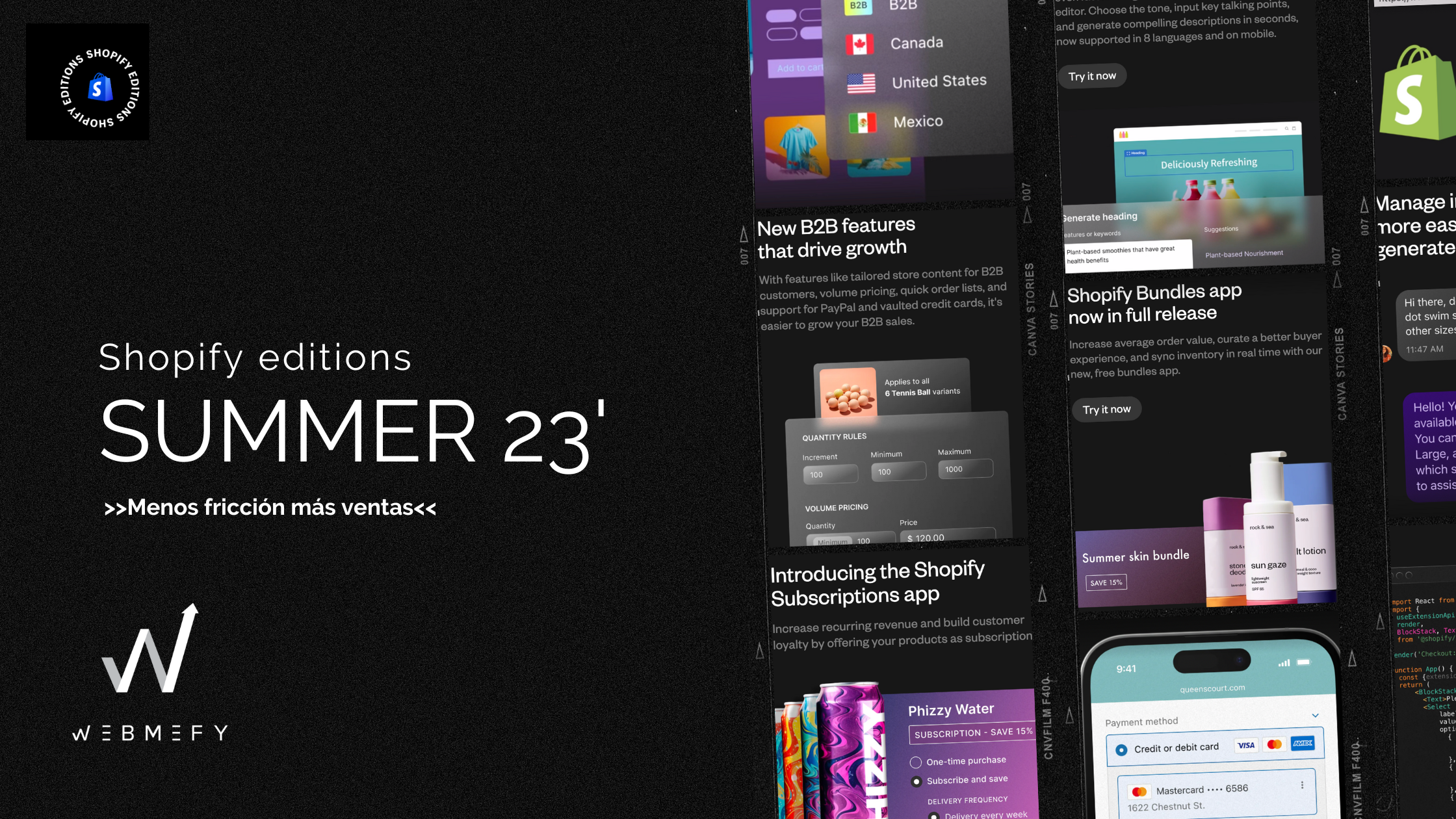 Shopify editions summer 23' resumen