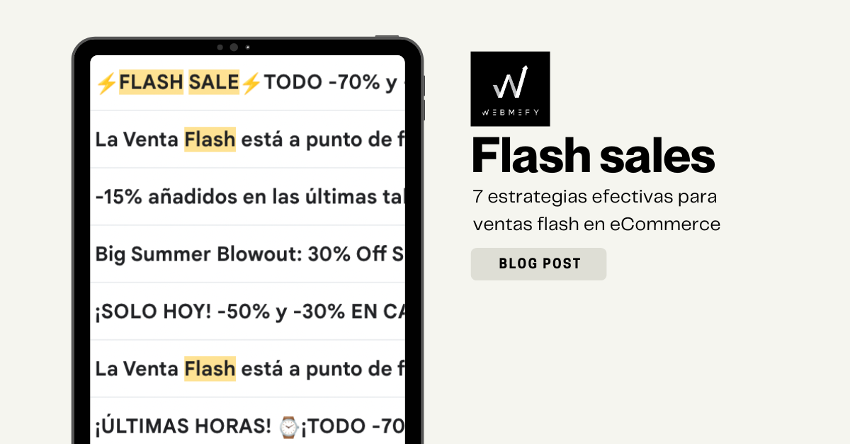 7 estrategias efectivas para ventas flash en eCommerce